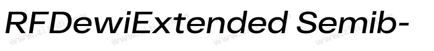 RFDewiExtended Semib字体转换